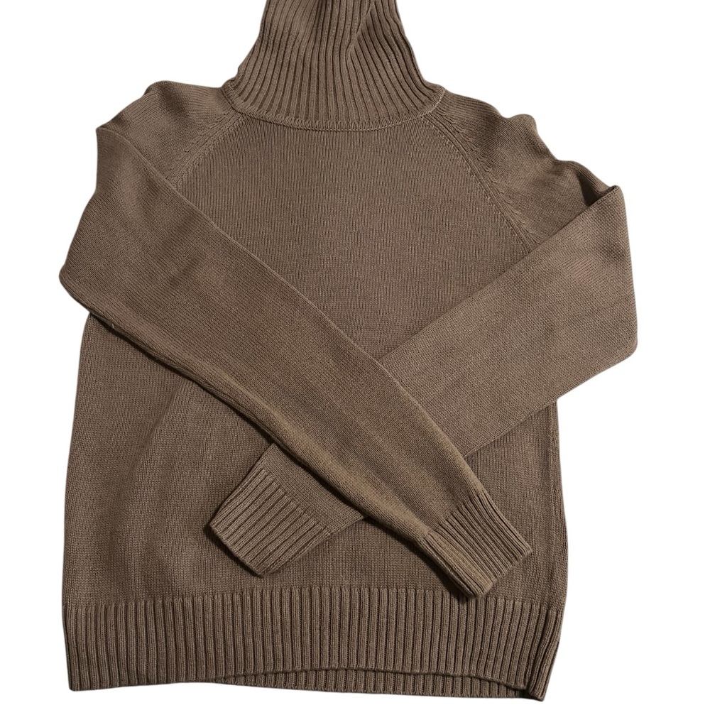 JEANNE PIERRE Men's Taupe Turtleneck Sweater